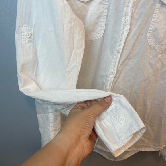 Magellan White Button Up Lightweight breathable size L 100% cotton - Picture 8 of 9